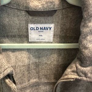 Old Navy Women's Gray Zip-Up Shacket